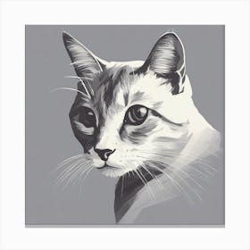 Portrait Of A Cat 13 Canvas Print