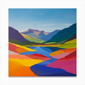 Colourful Abstract Cairngorms National Park Scotland 4 Canvas Print