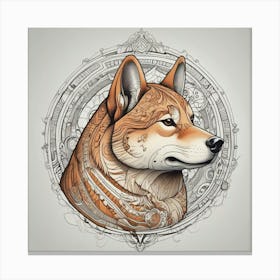 Shiba Inu 46 Canvas Print