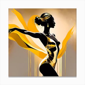 Golden Dancer Canvas Print