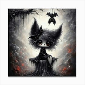 Bat Girl Canvas Print