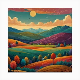 Landscape Painting 2 Canvas Print