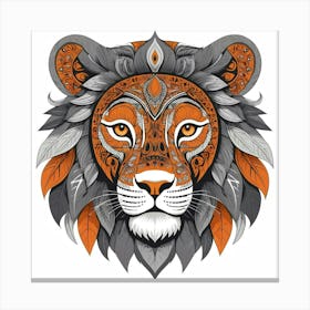 Lion Head 2 Canvas Print