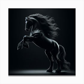 Black Horse Canvas Print