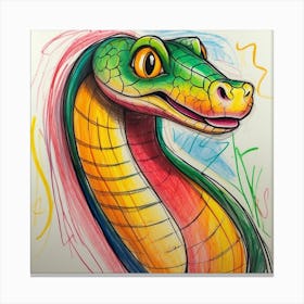 Snake Head 4 Canvas Print