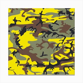 Yellow Camouflage, Brown Camouflage, Urban Camouflage, Military, Army Canvas Print