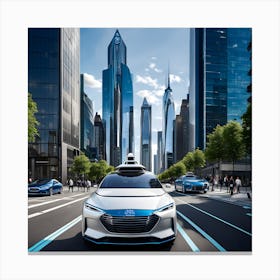 Self - Driving Car 2 Canvas Print