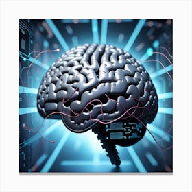 Artificial Intelligence Brain 10 Canvas Print