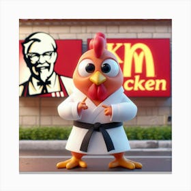 Kung Fu Chicken 2 Canvas Print