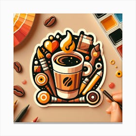 Coffee and Creativity Canvas Print