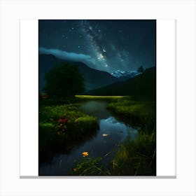 Milky Night Canvas Print