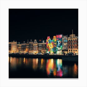 Amsterdam At Night 4 Canvas Print