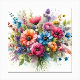 Bouquet Of Flowers 1 Canvas Print