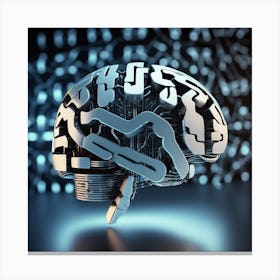 Digital Brain 1 Canvas Print