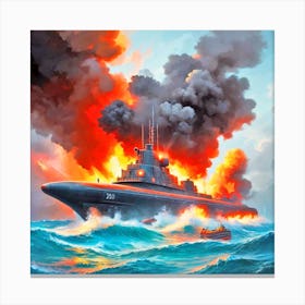 Russian Submarine 7 Canvas Print