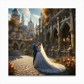 Cinderella Wedding Canvas Print