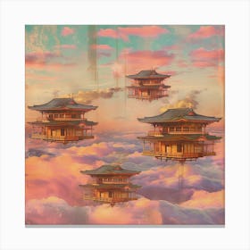 Japanese Pagodas Canvas Print