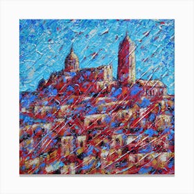 City In Red Canvas Print