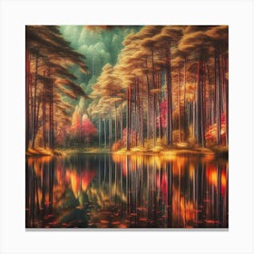 Autumn Forest 126 Canvas Print