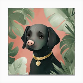 Black Labrador Canvas Print