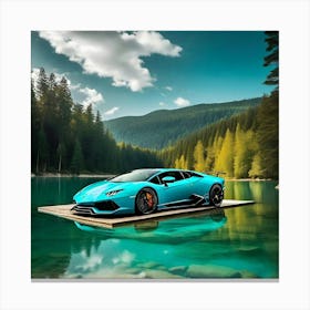 Lake Lamborghini Canvas Print