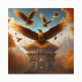 Golden Eagles Canvas Print