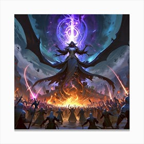 Throne Of Fire Canvas Print