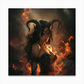 Devil Woman Canvas Print