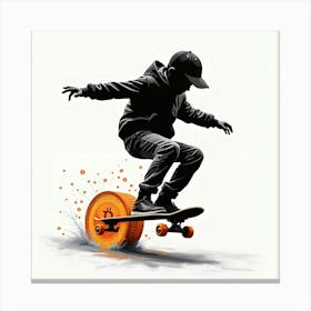 Skateboarder Canvas Print