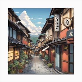 Japanese Alley Canvas Print