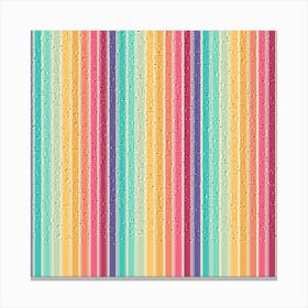 Retro Rainbow Pattern 03 Canvas Print