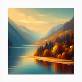 Autumn Landscape Painting 7 Canvas Print