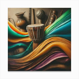 Djembe Stock Videos & Royalty-Free Footage Canvas Print