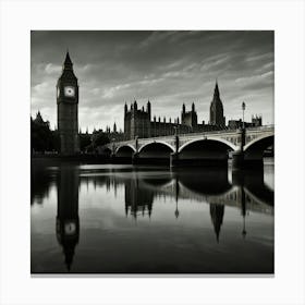 London Uk Great Britain England City River Urban Trave 1 Canvas Print