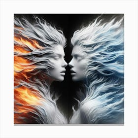 Fire And Ice 1 Canvas Print