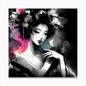 Japan Geisha Visual 10 Canvas Print