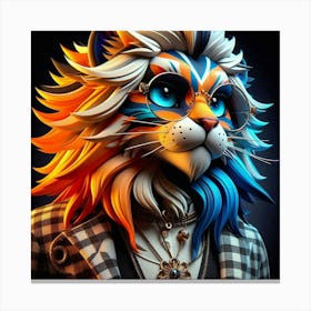 Lion Art 1 Canvas Print