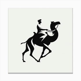 A man riding a camel 6 Canvas Print