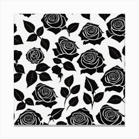 Black Roses 7 Canvas Print