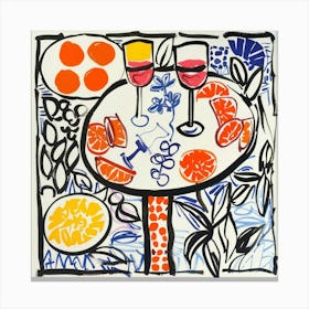 Summer Wine Matisse Style 4 Canvas Print