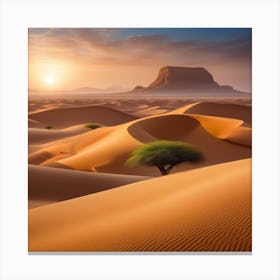 Sahara Desert Landscape 5 Canvas Print