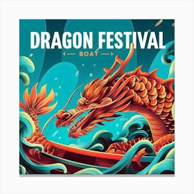 Dragon Festival Boat Canvas Print