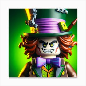 Mad Hatter from Batman in Lego style Canvas Print