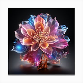 Dahlia Flower Canvas Print