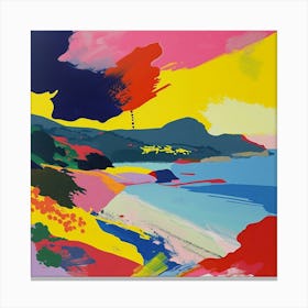 Abstract Travel Collection Guadeloupe 4 Canvas Print