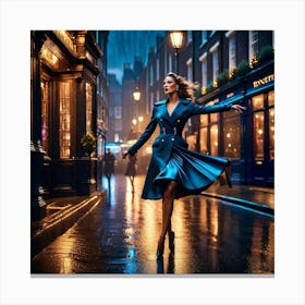 London Street Scene Canvas Print