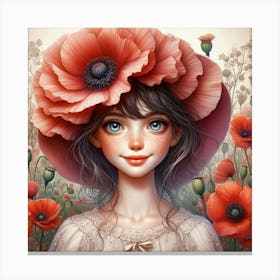 Poppy Girl 5 Canvas Print