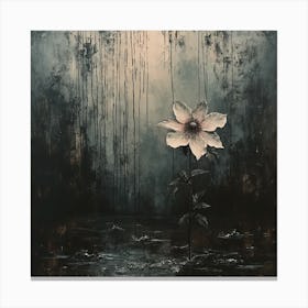 Oneeline42 A Rare Singularity Starflower Bloom In Heartbreak 2 Canvas Print