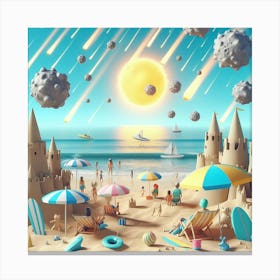 Asteroid Beach 2 Canvas Print