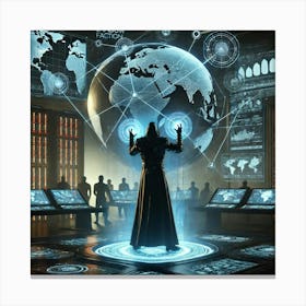 Shadow Faction Leader Network Manipulation Canvas Print